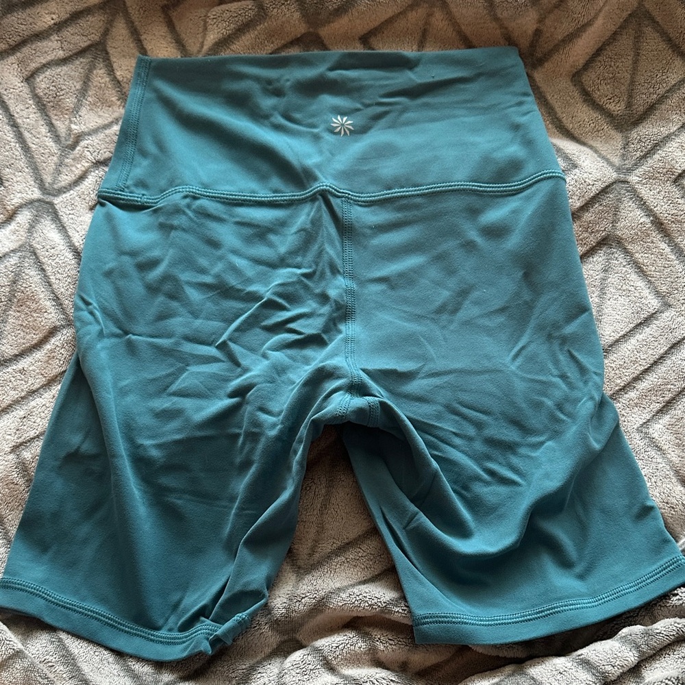 Teal High-Waisted Athleta Shorts